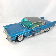 MARUSAN マルサン Cadillac ELDORADO BROUGHAM 1957＆1958 キャデラック エルドラド ブロアム 復刻版 ブリキカー 箱付き カラー：ブルーの画像