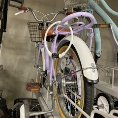 【紫色】補助輪付き自転車 a.n.design-works の画像