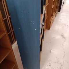 リユースのサカイ栃木店★ジモティ割あり★  収納棚 ブルー×ベージュ W86×D29.5×H180 クリーニング済み TC10358の画像