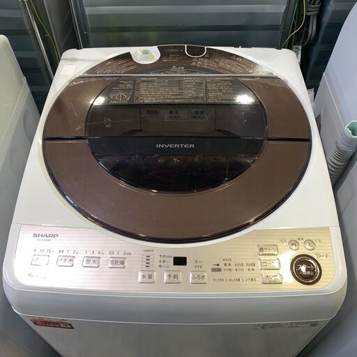 10Kg洗濯機 シャープ 2020年 ES-G10EBK