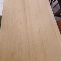 リユースのサカイ栃木店★ジモティ割あり★  ダイニングセット ベージュ W120×D78×H65.5 クリーニング済み TC10359の画像