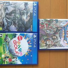 プレイステーション４とソフト3本の画像