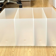 無印良品　クリアボックス4点セットの画像
