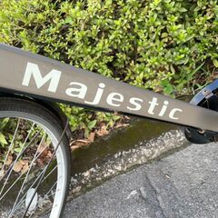 自転車　No.413　マルイシ　マットミリタリーグリーン　27インチ　※前輪若干振れ、サドル破けあり【リサイクルショップどりーむ天保山】の画像