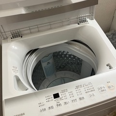 東芝　洗濯機ホワイト　TOSHIBA AW-7GM2の画像