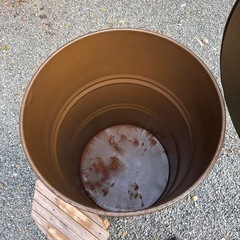 ドラム缶風呂　排水コック、敷板付き！　の画像