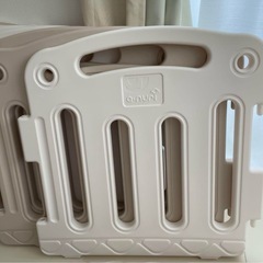 a-nuni ベビーサークル ホワイト ホワイトベージュの画像