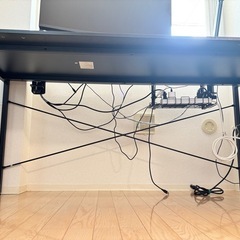サンワダイレクト L字デスク パソコンデスク L字 モニターアーム対応 幅150cm+90cm 机 PCデスク 木製 ブラック 100-DESKH011BKの画像
