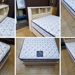ｈ19　美品！フランスベッド　照明、コンセント、引き出し付き　シングルベッドの画像