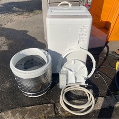 Panasonic パナソニック 全自動 電気 洗濯機 6.0kg  NA-F6PB1 内部分解清掃済 2022年製 取説付属 ホワイト 稼働確認済 中古 ③の画像