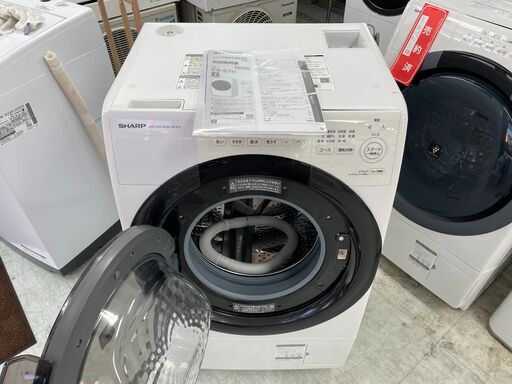 洗濯機の分解クリーニング行っています！配送設置込み　シャープ7.0K洗濯乾燥機　2022年製　分解クリーニング済み！！