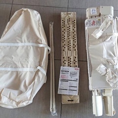 ココネルエアーAB ホワイトグレー　ベビーベッド　ミニの画像