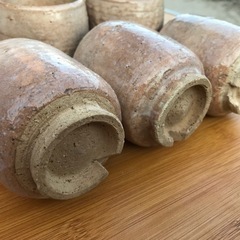 萩焼きの湯呑み　5個の画像