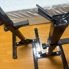 筋トレ ベンチプレス セーフティーバーの画像