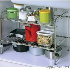 【無料でお譲りします】キッチンラックの画像
