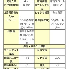 【美品】TOSHIBA石窯スチーム オーブンレンジの画像