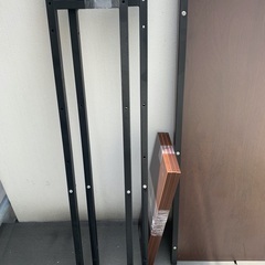 【木製ラック付パソコンデスク】の画像