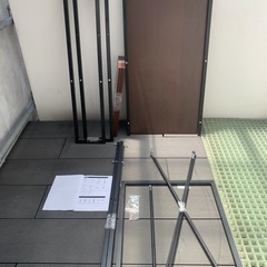 【木製ラック付パソコンデスク】の画像