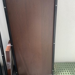 【木製ラック付パソコンデスク】の画像