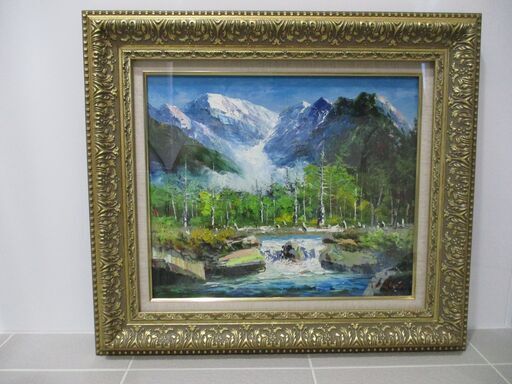 上高地油絵谷口春彦（F8サイズ） (実) 富士のその他の中古
