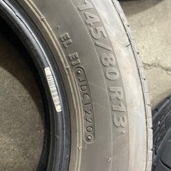 8/26早朝まで受付！145/80R13 ブリジストン ネクストリー 残り溝約5mm 2020年製造 軽自動車等の画像