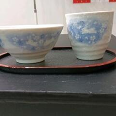 0824-193 美濃焼　茶碗湯呑みセットの画像