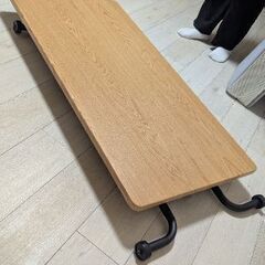 ニトリ 昇降式リビングテーブル (リザN) キャスター付きの画像