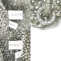 【美品】ANTEPRIMA アンテプリマ ワイヤーバッグ ハンドバッグ スクエア シルバー②の画像