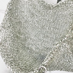 【美品】ANTEPRIMA アンテプリマ ワイヤーバッグ ハンドバッグ スクエア シルバー②の画像