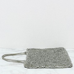 【美品】ANTEPRIMA アンテプリマ ワイヤーバッグ ハンドバッグ スクエア シルバー②の画像