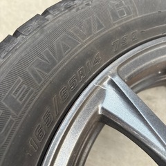165R14 ソリオ スタッドレスホイールタイヤ4本の画像