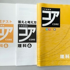 全カラー　コア　理科　小学生　6年　塾テキストの画像