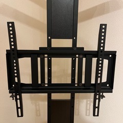 エア・リゾーム テレビ台 テレビスタンド 壁掛け風 壁面 壁寄せ テレビボード おしゃれ 壁掛け風つっぱりテレビスタンド MOLLY(モリー) (ブラウン×ブラック, スリムタイプ)の画像