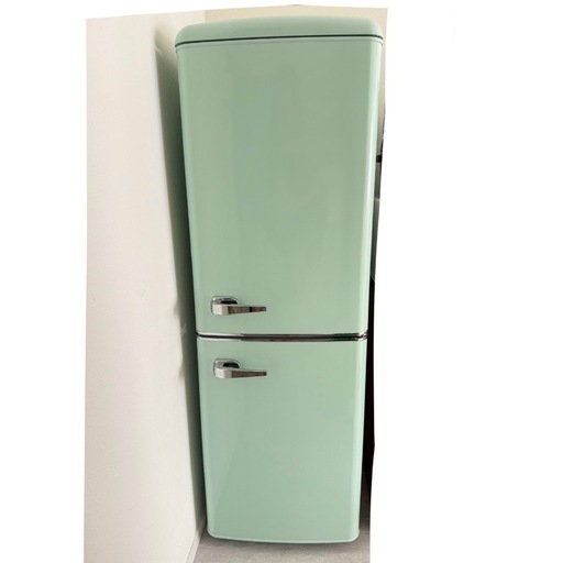 美品】冷蔵庫2024年製アイリスオーヤマ レトロ 購入 アイリス レトロ