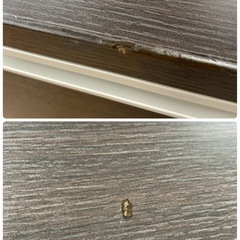 S724 ⭐ NITORI ニトリ ワイド4段ローチェスト トラウト ダークブラウン 幅119.3cm USED 綺麗 の画像