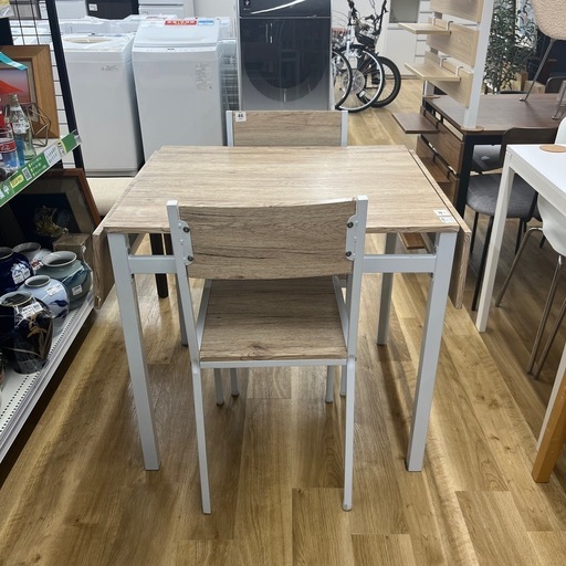 ダイニング３点セット  バタフライテーブル ナチュラル×ホワイト のご紹介です！