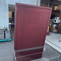 姿見　全身鏡　木製フレーム　大型　大きい　立て掛け　アンティーク　ウォールミラー　スタンドミラー　幅790×高さ1830×厚さ60㎜　中古　③の画像