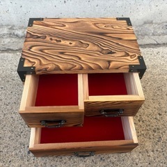 焼杉　整理箱の画像