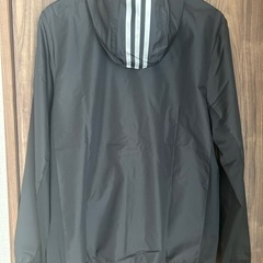adidas ブラック　ウィンドブレーカー　Lの画像
