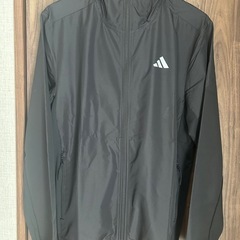 adidas ブラック　ウィンドブレーカー　Lの画像