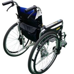 大田区引取限定【中古】MIKI BALシリーズ 車椅子 ブルー BAL-1 看護 介護用品 高齢者 施設 軽度の画像