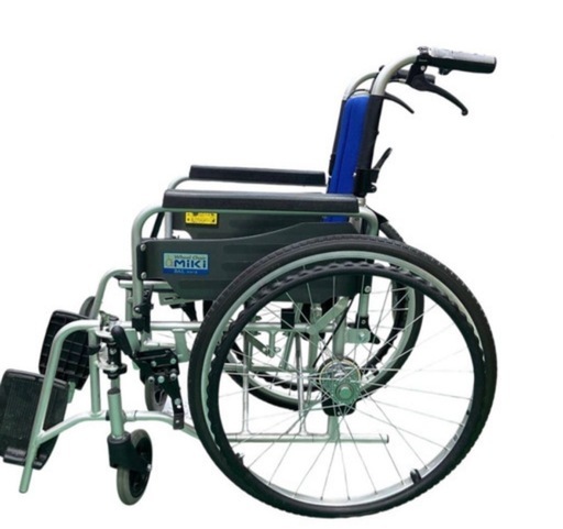 大田区引取限定【中古】MIKI BALシリーズ 車椅子 ブルー BAL-1 看護 介護用品 高齢者 施設 軽度