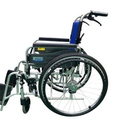 大田区引取限定【中古】MIKI BALシリーズ 車椅子 ブルー BAL-1 看護 介護用品 高齢者 施設 軽度の画像