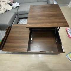 収納付きローテーブルの画像