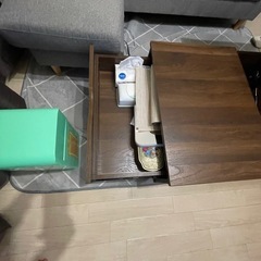 収納付きローテーブルの画像