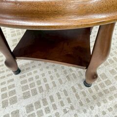 マルニ 丸テーブル レトロ 木製 高級家具の画像