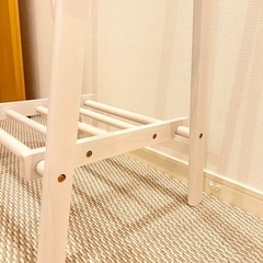 ニトリ　ハンガーラック　白の画像