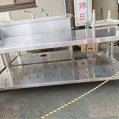 中古【業務用】ロータイプの作業台の画像
