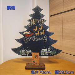 トールペイント 作品 クリスマスツリー サンタ 3点セットの画像
