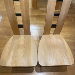 ナチュラル無垢材 ダイニングテーブルセットの画像